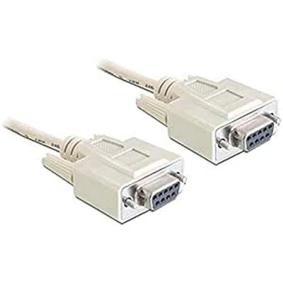 Abbildung von DeLock 107083 Kabel Seriell Nullmodem 9 Pin Buchse auf 5m Grau