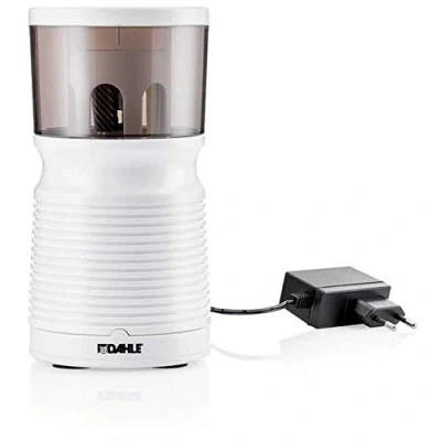Abbildung von Dahle Elektrische Spitzmaschine 210 (Anspitzer für Stiftdurchmesser 8 mm 11 mm, Kindersicher nach GS Standards) Weiß, 20,7 x 10,3