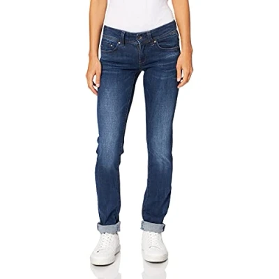 Abbildung von G Star Damen Midge Saddle Straight Jeans, Blau (medium aged D02153 8464 071), 23W / 32L