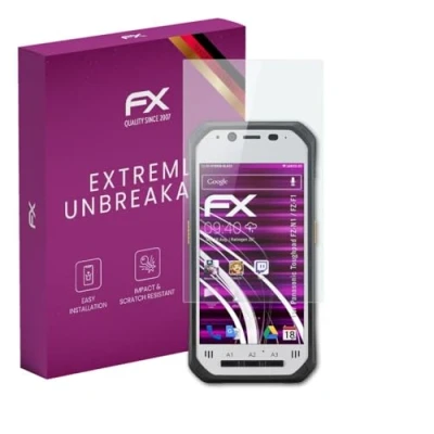 Abbildung von atFoliX Glasfolie kompatibel mit Panasonic Toughpad FZ N1 / F1 Panzerfolie, 9H Hybrid Glass FX Schutzpanzer Folie