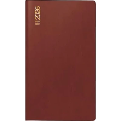 Abbildung von rido/idé Taschenkalender Mod. TM 17/contacter 2026 A6 quer, Kunststoff, bordeaux
