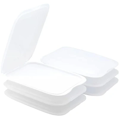 Abbildung von Engelland Frischhaltedose Aufschnittdosen, Kühlschrankbox, Kunststoff, (Vorteils Set, 6 tlg., mit transparentem Deckel), stapelbar, platzsparend, Ordnung im Kühlschrank, Organizer, Stapelbox