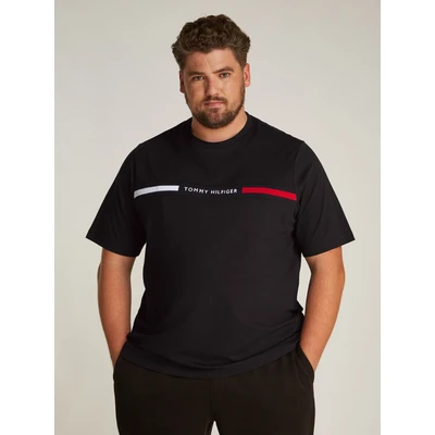 Abbildung von Tommy Hilfiger Chest Insert TEE Tshirt print, Herren, Größe: 5XL, Black