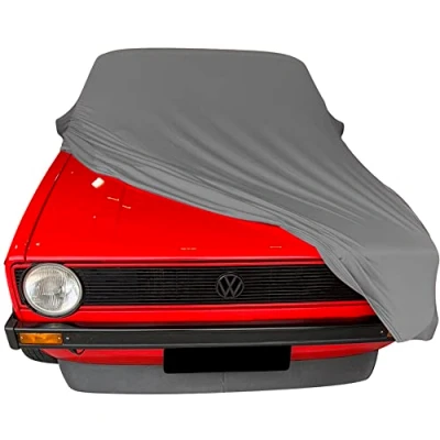 Abbildung von Star Cover Indoor Autoabdeckung kompatibel mit Volkswagen Golf 1 Cabrio SUPER Soft Stretch