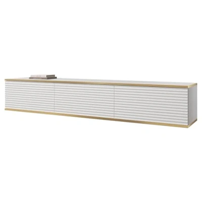 Abbildung von MIRJAN24 TV Schrank Oro II (3 Klappe) Griffloses Öffnungssystem push to open, 175x32x30 cm