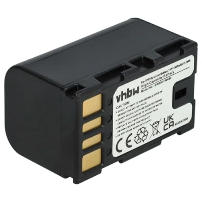 Abbildung von vhbw Akku kompatibel mit JVC GZ MS90, MS90EU, MS95, MS95EU Videokamera Camcorder (1400 mAh, 7,2 V, Li Ion) + Infochip