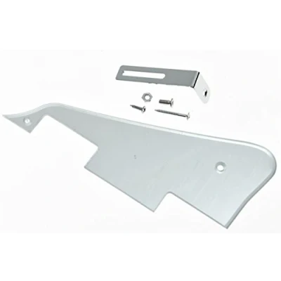 Abbildung von KAISH Silver Mirror LP Guitar Pickguard with Chrome Bracket for Epiphone Les Paul