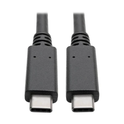 Abbildung von TrippLite von Eaton USB C Kabel (M/M) 3.2, Gen 2 (10 Gbps), 5A (100W) Bewertung, Thunderbolt 3 Kompatibel, ft. (0.91 m)