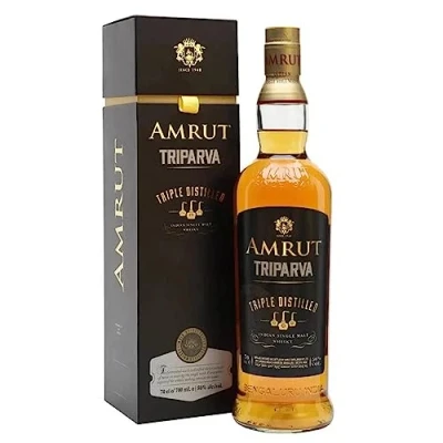 Abbildung von Amrut TRIPARVA Triple Distilled Indian Single Malt Whisky 50% Vol. 0,7l in Geschenkbox