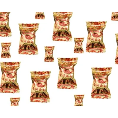 Abbildung von 10 Glückskekse Fortune Cookies in Goldfolie einzeln Glückskeks China Gold Pamai Pai®