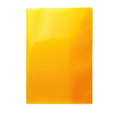 Abbildung von HERMA 19614 Heftumschläge A5 Transparent Orange, 10 Stück, Hefthüllen aus strapazierfähiger, abwischbarer &amp; extra dicker Polypropylen Folie, durchsichtige Heftschoner Set für Schulhefte, farbig