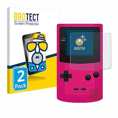 Abbildung von BROTECT Entspiegelungs Schutzfolie für Nintendo Gameboy Color (2 Stück) Matte Displayschutz Folie, Anti Reflex, Fingerprint