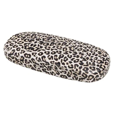 Abbildung von MoKo Hartes Brillenetui, Hardcase Brillenbox KratzfesteSonnenbrillen Lesebrille Hartschale Brillenorganizer mit Weichem Innenfutter und Brillentuch Brillenaufbewahrung für Damen Herren, Leopardmuster