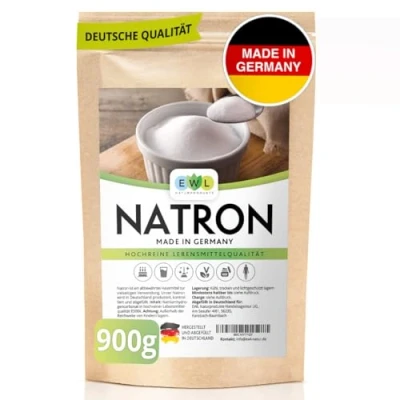 Abbildung von Natron Pulver, Baking Soda 900g, Deutsche Herstellung u. Abfüllung, Hochreine Lebensmittelqualität