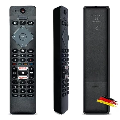 Abbildung von Dakana Fernbedienung für Philips Fernseher BRC088430101 vorkonfiguriert sofort einsatzbereit Universal