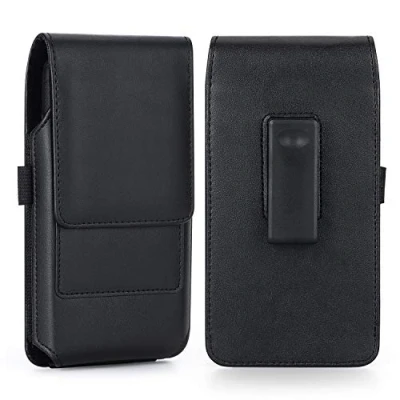 Abbildung von BECPLT iPhone 15 Pro 14 13 Hülle, Galaxy S23 S22 5G Leder Tasche Gürtelclip Hülle Handytasche Gürteltasche Schutzhülle Case mit ID Card Slots für S21 Pixel 5 4a 4 (Schwarz)