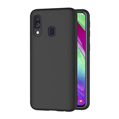 Abbildung von AICEK Compatible Samsung Galaxy A40 Hülle, Schwarz Silikon Schutzhülle für Case TPU Bumper Handyhülle (5,9 Zoll)