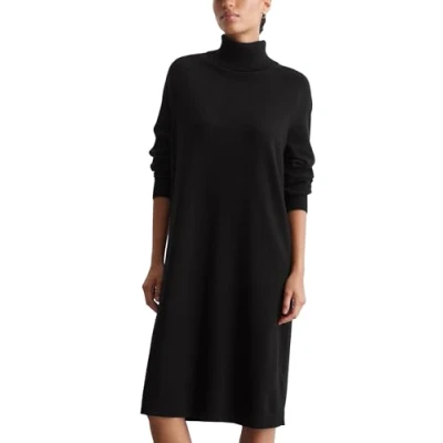 Abbildung von Marc O&#039;Polo Denim Dress LONG Sleeve Turtle NECK Strickkleid, Damen, Größe: XS, Black
