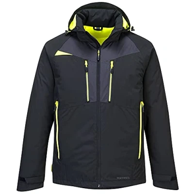 Abbildung von Portwest DX4 Winter Jacke, Größe: XXL, Farbe: Schwarz, DX460BKRXXL