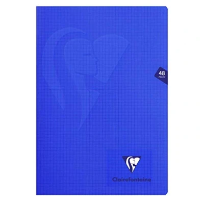 Abbildung von Clairefontaine 303522C Heft Mimesys DIN A4, 21 x 29,7cm, 60 Blatt, kariert mit Rand, 1 Stück, farbig sortiert