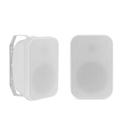 Abbildung von McGrey OLS 5251WH Outdoor Lautsprecher 2X Set Zwei Wege System IP56 Für Restaurant, Biergarten, Terrasse &amp; Garten 5,25&quot; Woofer und 1&quot; Hochtöner 50 Watt 8 Ohm 70/100V Betrieb Weiß