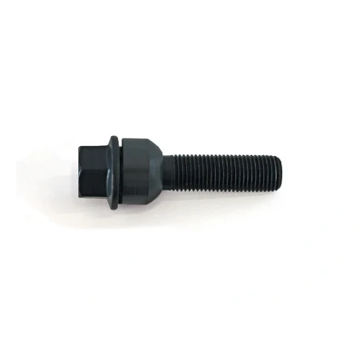 Abbildung von H&amp;R B1456806 Radschrauben M14x1,5, M14 Kugelbund A/G 68mm schwarz 10.9 19, 19 mm