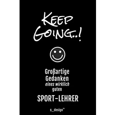 Abbildung von Notizbuch für Sport Lehrer: Originelle Geschenk Idee [120 Seiten kariertes blanko Papier]
