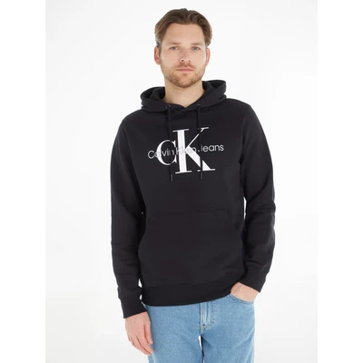 Abbildung von Calvin Klein Jeans Herren Hoodie Core Monologo mit Kapuze, Schwarz (Ck Black), XL