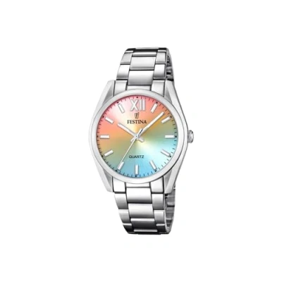 Abbildung von Festina Quarzuhr Boyfriend, F20622/H, Armbanduhr, Damenuhr, Edelstahlarmband