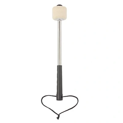 Abbildung von Bass Drum Mallet, langlebig Wollfilz Kopf Metal Drumstick Mallet Percussion Zubehör