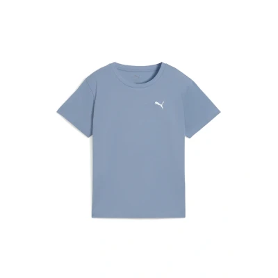 Abbildung von Puma Wardrobe Essentials Comfort T Shirt Damen Mit Plain Cool Blue Größe: L