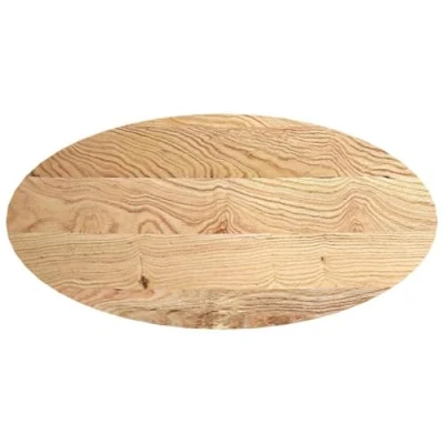 Abbildung von vidaXL Tischplatte 120x60x4 cm Massivholz Eiche Oval