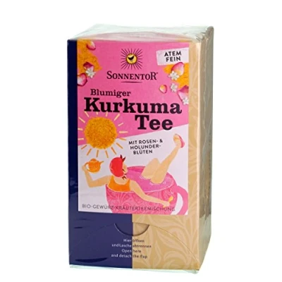 Abbildung von Sonnentor Blumiger Kurkuma Gewürz kräutertee Bio 18 St
