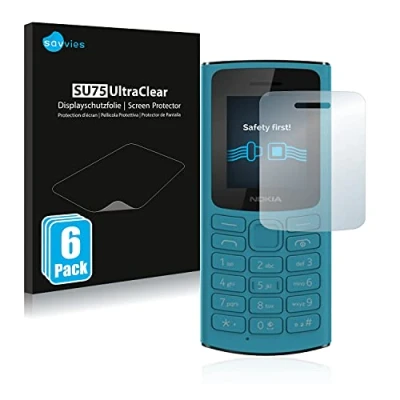 Abbildung von Savvies 6 Stück Schutzfolie für Nokia 110 4G 2021 Displayschutz Folie Ultra Transparent