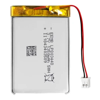 Abbildung von EEMB 3,7V 1350mAh 803448 Lipo Akku Lithium Polymer Ionen Wiederaufladbarer Akku.Stellen Sie sicher, DASS die Polarität des Geräts vor dem Kauf mit Batterie übereinstimmt!