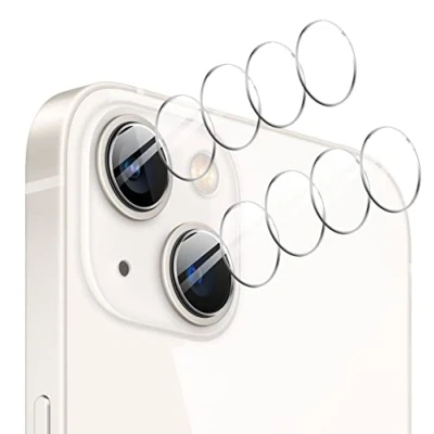 Abbildung von GIOPUEY [Ultra dünn 4 Stück Kameraschutz Kompatibel mit iPhone 15, HD Kamera Glas Schutzfolie [Kratzfest] Camera Protector für 15