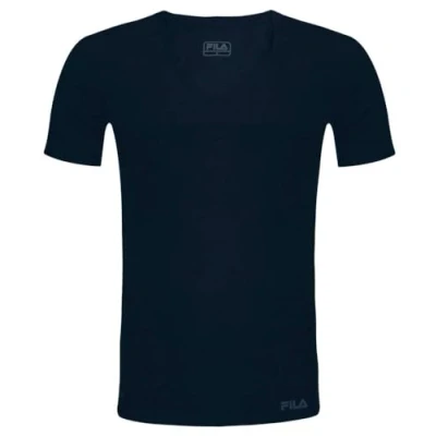 Abbildung von Fila Herren T Shirt Mit V Ausschnitt FU5001 Man Neck Undershirt 321 S, Navy,