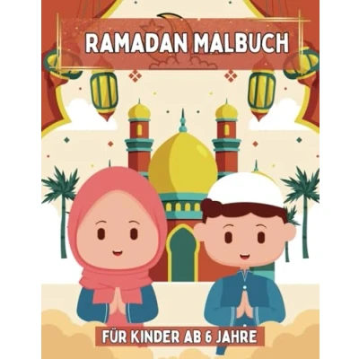 Abbildung von Ramadan Malbuch für Kinder ab 6 Jahre: Ausmalspass und Entspannung in der Fastenzeit zu Eid