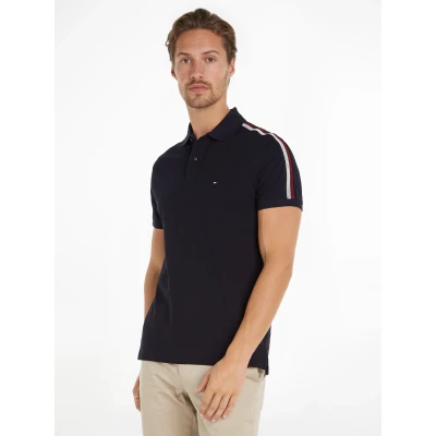 Abbildung von Tommy Hilfiger Shadow Poloshirt, Herren, Größe: Large, Desert sky