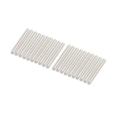 Abbildung von sourcing map 20Stk Runde Welle Stab Achsen 304 Edelstahl 3mm x 30mm für RC Spielzeugauto DE