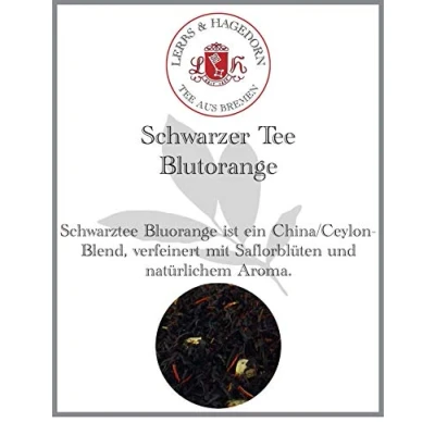 Abbildung von Lerbs &amp; Hagedorn, Schwarzer Tee Blutorange Blutorangen Geschmack 1.5kg (ca. 122 Liter) China und Ceylon als Basis, Mit Saflorblüten