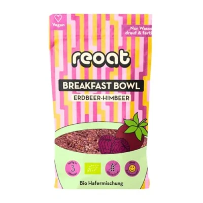 Abbildung von reoat Breakfast Bowl Erdbeer Himbeer 500g glutenfreies Porridge