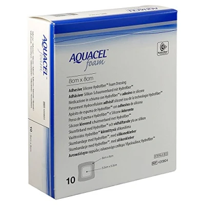 Abbildung von Aquacel Foam adhäsiv 8x8cm Verband