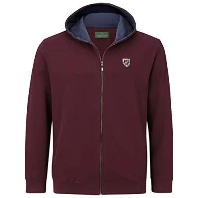 Abbildung von Charles Colby DUKE Patricks Sweatjacke, Herren, Größe: 5XL, Dunkelrot