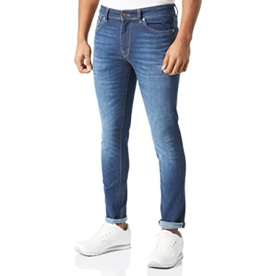 Abbildung von Selected Homme SLH175 LEON Jeans Skinny Fit, Herren, Größe: 31x32, Dark blue denim