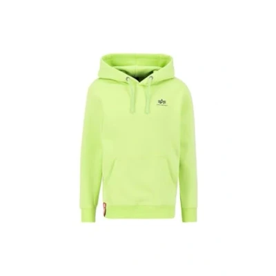 Abbildung von Alpha Industries Herren Basic Hoody Small Logo Kapuzensweat Kapuzenpullover, Hornet Green, XS