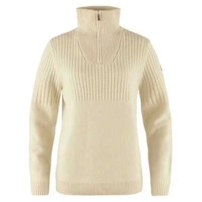 Abbildung von Fjallraven 86993 113 Övik Half Zip Knit W Sweatshirt Damen Chalk White Größe XL