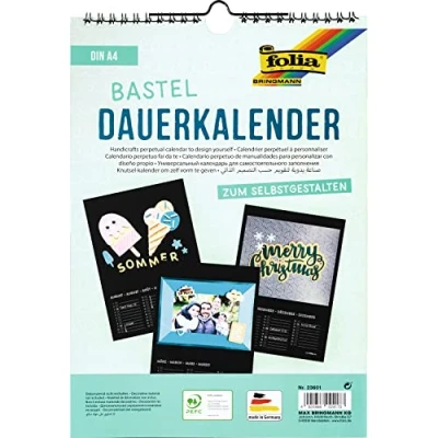 Abbildung von Folia Kalender zum Selbstbasteln, mit immerwährendem Kalendarium