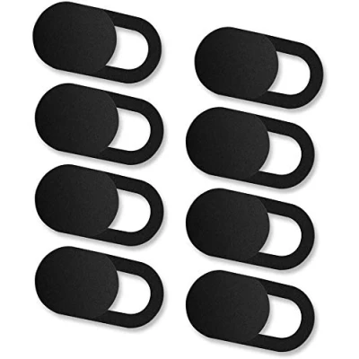 Abbildung von ivoler [8er Set Webcam Abdeckung, Slider Camera Cover Ultra dünne Privacy Schutz Kamera Abdeckung für Laptop, PC, Smartphones, Tablets, etc. (Schwarz)