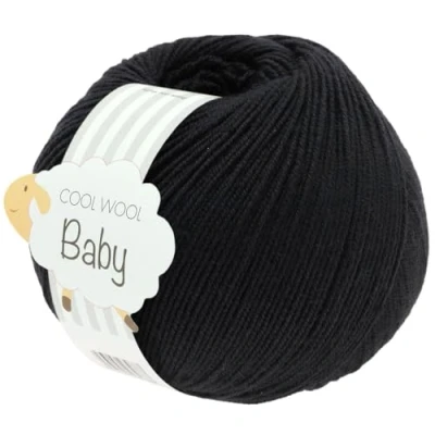 Abbildung von LANA GROSSA COOL WOOL BABY Häkelwolle, 220 m (besonders geeignet für Babystricksachen), 50 g